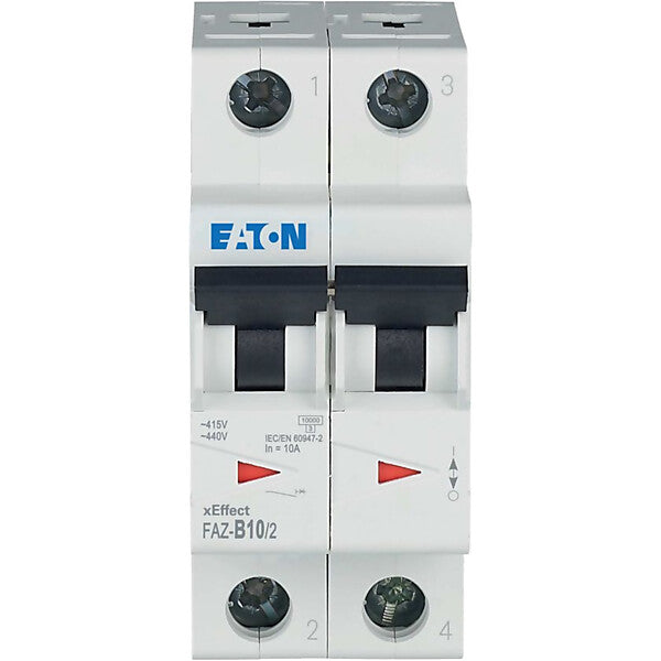 Eaton Leitungsschutzschalter B 10A, 2p FAZ-B10/2